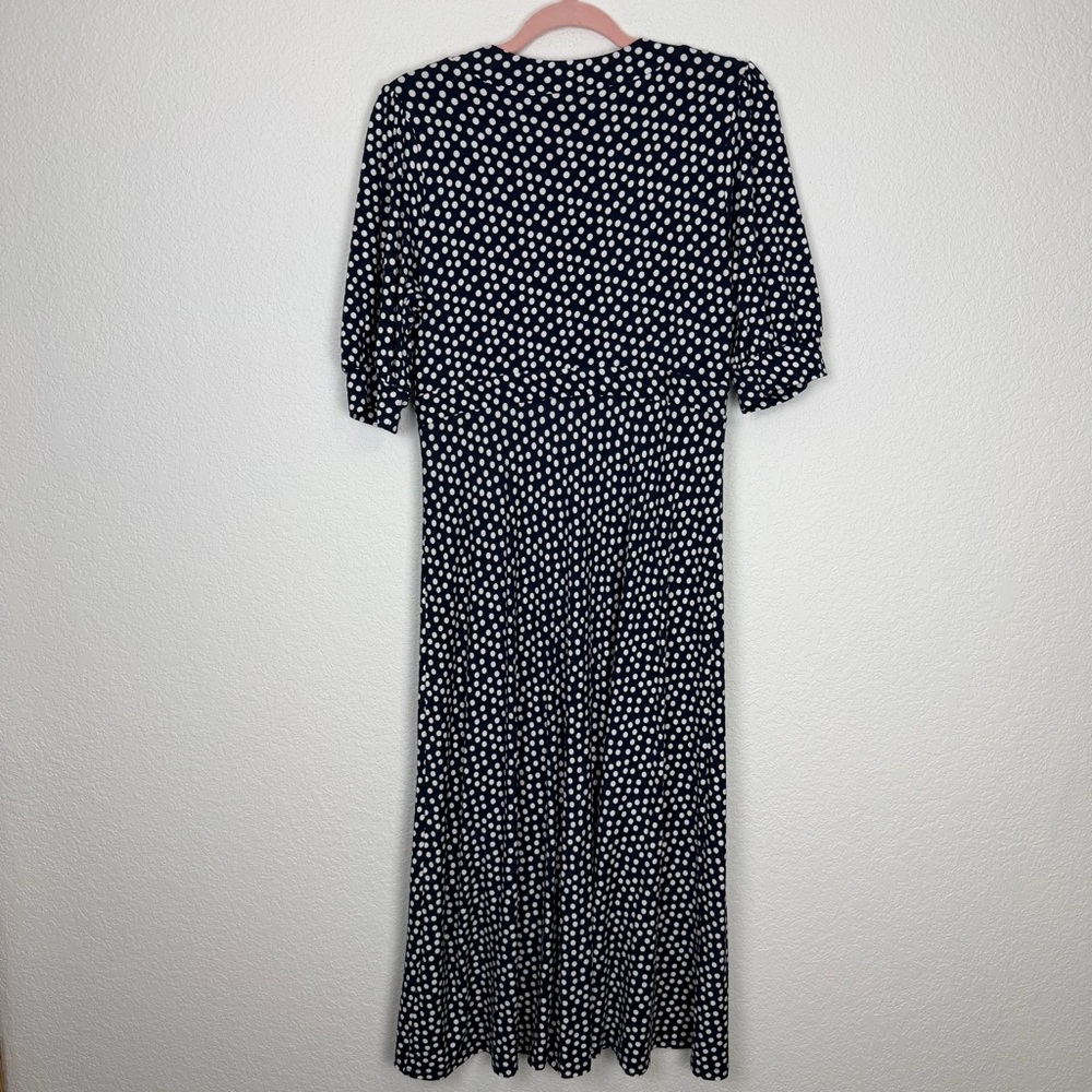 Boden Eva Jersey Midi Dress French Navy Spot 8 - Picture 3 of 8